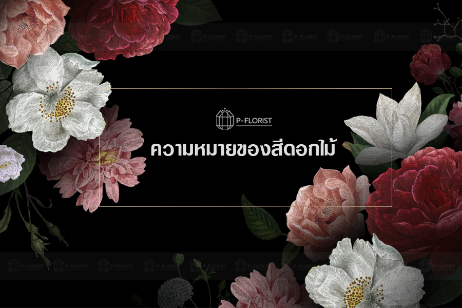 ความหมายของสีดอกไม้ - P-Florist ร้านดอกไม้งานศพครบวงจร