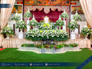 ดอกไม้สดหน้าศพราชบุรี วัดราษฎร์สมานฉันท์ ดอกไม้ในงานศพ รับจัดงานศพ